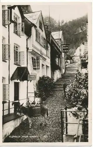 PC16338 Clovelly High Street. Harrison. Nr. 271. RP. 1949