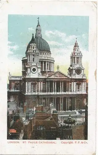 PC17026 St. Pauls Kathedrale. F.F. und Co. 1906