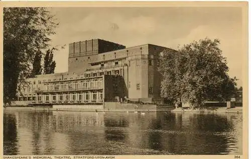 PC16836 Shakespeares Memorial Theatre. Stratford Upon Avon.H. und J. Busst. 1957