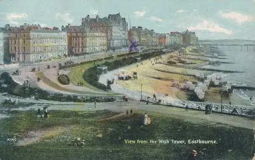 PC16264 Blick vom Wunschturm. Eastbourne. 1907