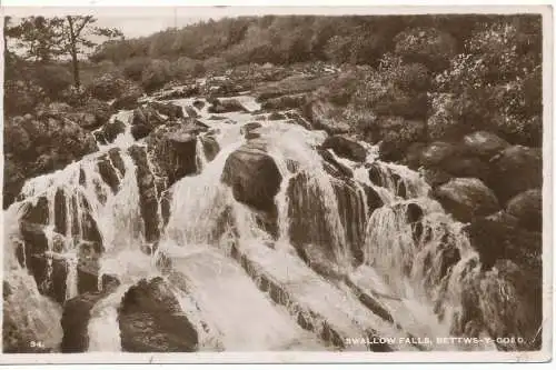 PC16185 Schwalbenfälle. Bettws Y Coed. RP. 1949