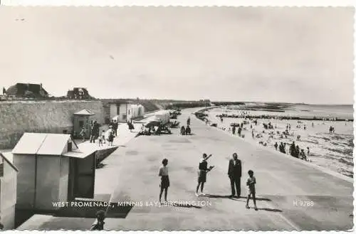 PC16518 West Promenade. Minnis Bay. Birchington. Valentinstag. Nr. H 9788. RP