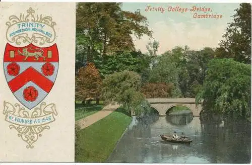 PC17086 Trinity College Brücke. Valentinstag. 1908