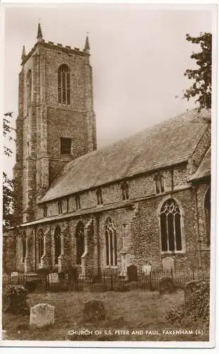 PC16647 Kirche S. St. Peter und Paul. Fakenham. National. RP