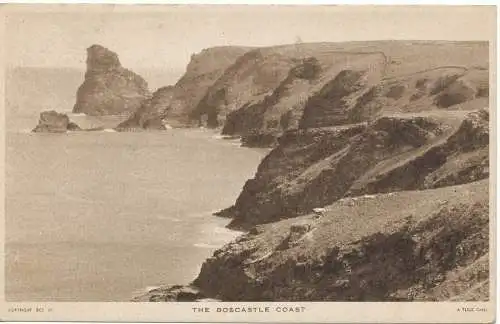 PC17512 Boscastle Coast. Raphael Tuck and Sons. Ltd. 1953