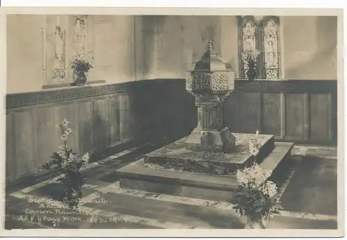 PC16290 Baptistry Crosthwaite. Eine Schallplatte von Canon Rawnsleys. Pettitt. RP. 1925