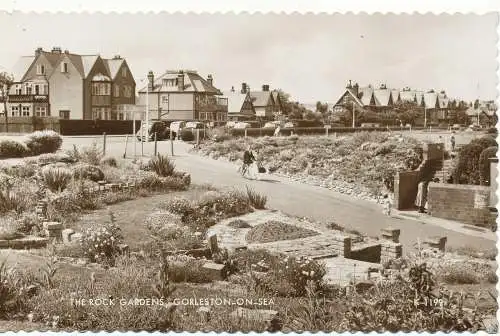 PC16259 The Rock Gardens. Gorleston on Sea. Valentinstag. Nr. K 1199. RP. 1964