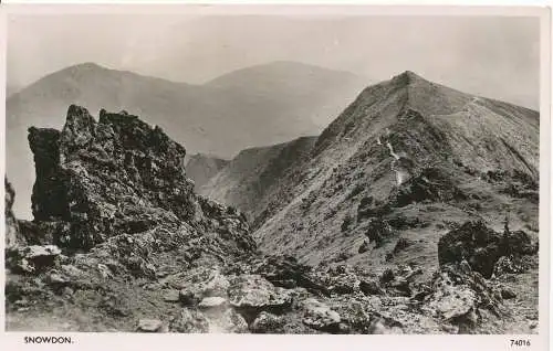 PC16165 Snowdon. Photochrom Co. 74016. RP