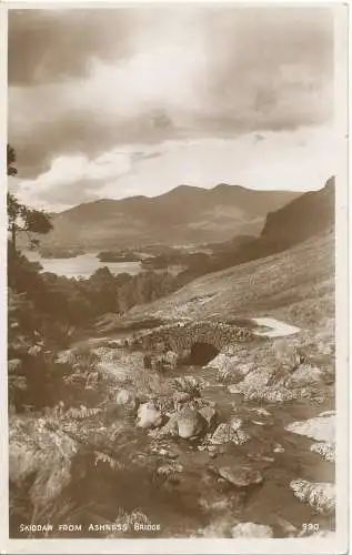 PC16013 Skiddaw von Ashness Bridge. Maysons Keswick Serie. RP. 1935