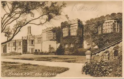 PC16503 Haddon Hall. Die Terrasse. Frith. Nr. 37869. 1939