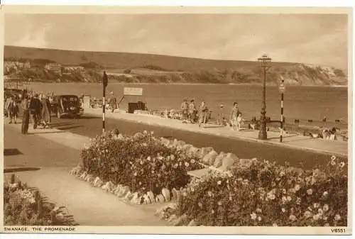 PC17931 Swanage. Spaziergang. Photochrom. 1956