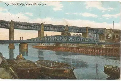 PC17552 Hochwertige Brücke. Newcastle auf Tyne. 1905