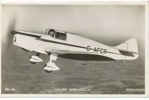 PC18391 Miles Monarch. Valentinstag und Söhne. RP. 1941