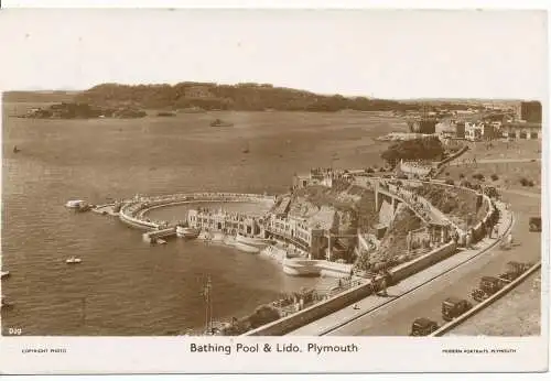 PC16573 Badezimmer und Lido. Plymouth. Moderne Porträts. RP. 1953