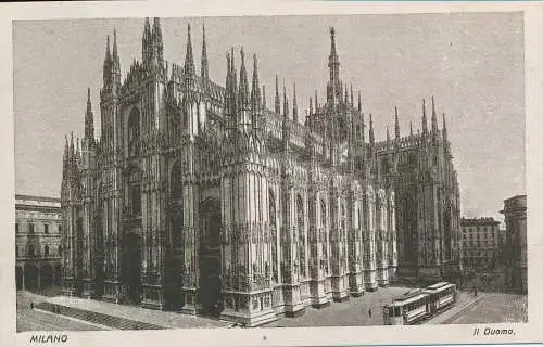 PC18776 Mailand. Der Dom. Platine