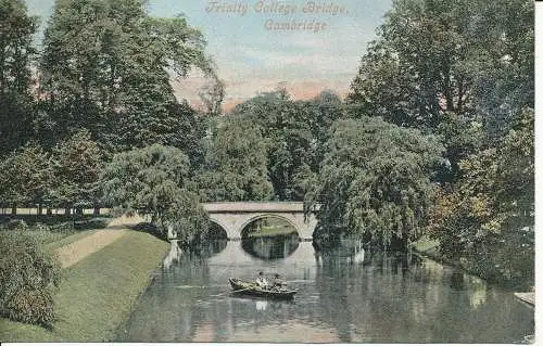 PC19876 Trinity College Bridge. Cambridge. Valentinstag. 1904