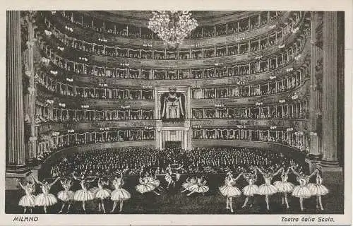 PC18876 Mailand. Teatro della Scala. Haare. Platine