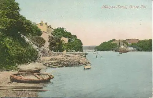 PC20226 Malpas Fähre. River Fal. Valentinstag. 1905