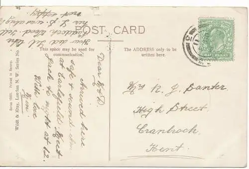 PC17642 alte Postkarte. Die Wiese. Wildt and Kray Serie 2054. 1911