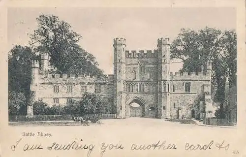 PC20016 Battle Abbey. Victoria. 1903