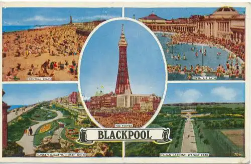 PC17537 Blackpool. 1950