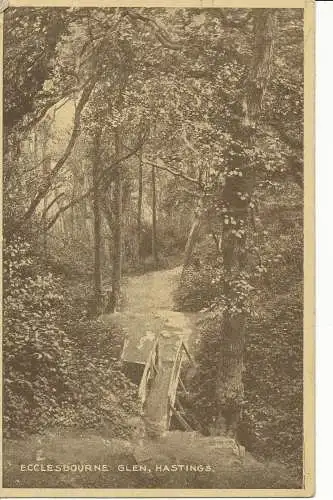 PC20376 Ecclesbourne Glen. Hastings. Schuhschmied und Etheridge. 1923