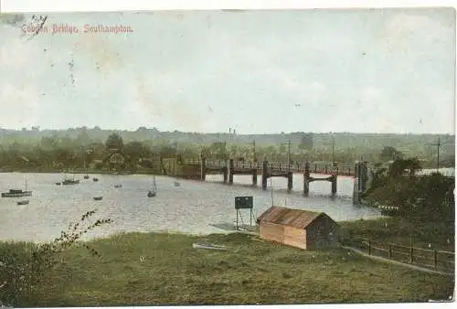 PC17992 Cobden Bridge. Southampton. P.F. Figuren. 1907