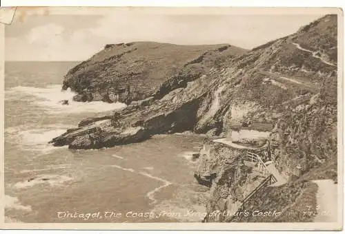 PC17897 Tintagel. Küste von King Arthurs Castle. Friths Serie. 1954