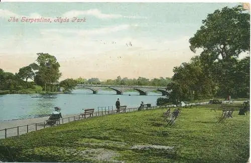 PC16994 Serpentine. Hyde Park. Valentinstag. 1905