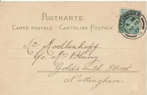 PC16899 alte Postkarte. 1902