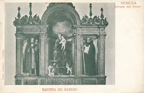 PC18937 Venedig. Kirche der Frari. Madonna mit Kind