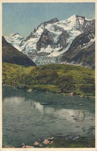 PC18962 Zinal. Alpe d Arpitetta Pointe de Zinal. Dt. Weiß. Grd. Eckstange. Gyge