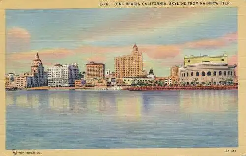 PC18772 Long Beach. Kalifornien. Skyline vom Rainbow Pier