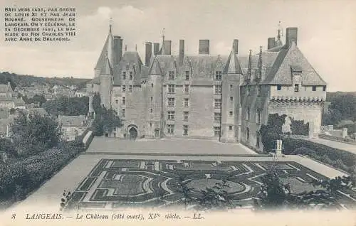 PC18822 Langeais. Das Schloss aus dem 15. Jahrhundert. LL. Nr. 8