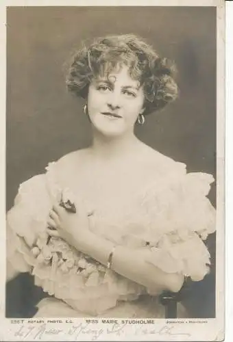 PC20152 Miss Marie Studholme. Johnston und Hoffmann. Drehbar. Nr. 226 Gr. 1904