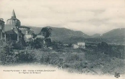 PC19002 Hohe Pyrenäen. Argeles Gazost und St. Savinskirche