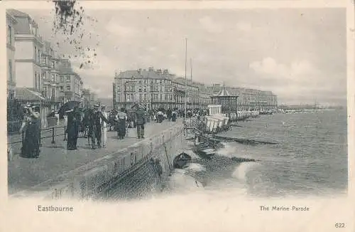 PC20038 Eastbourne. Die Marine Parade. Victoria. 1903