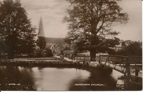 PC20048 Horsham Church. Valentinstag. 1923