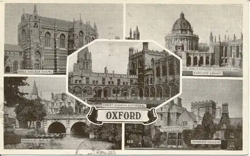 PC21051 Oxford. Multi-View. Nr. 128. 1954