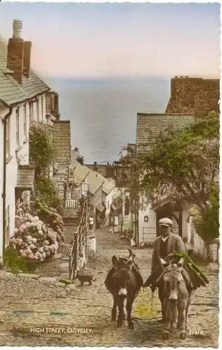 PC16766 High Street. Clovelly. Lachsserie. RP. 21012