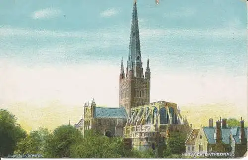 PC20831 Kathedrale von Norwich. G.D. und D. Der Stern. 1909