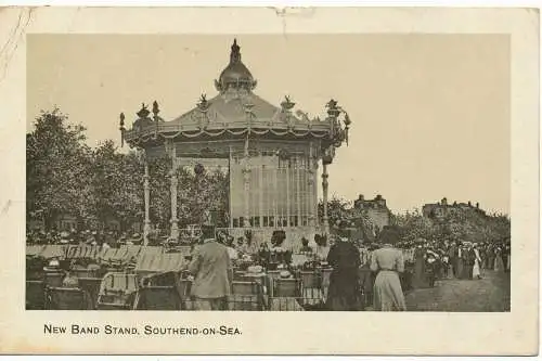 PC17798 neuer Bandständer. Southend on Sea. 1911