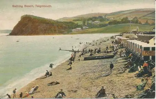 PC20972 Badestrand. Teignmouth. George Young. 1908