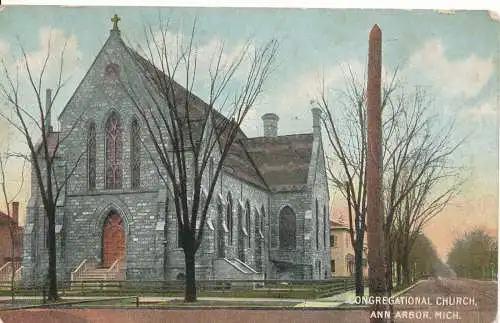 PC16885 Gemeindekirche. Ann Arbor. Mich. 1910