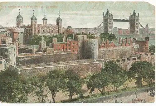 PC17090 Turm und Turmbrücke. London. 1906