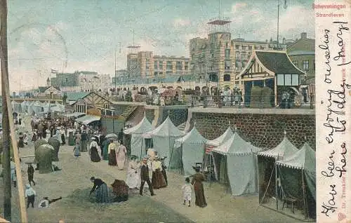 PC18853 Scheveningen. Strandleven. Dr. Trenkler. 1905