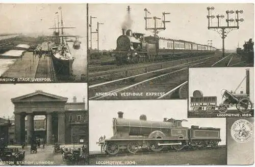 PC18409 Lokomotive. Multi-View. 1905