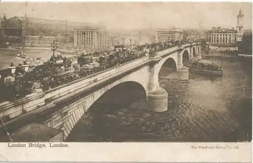 PC17060 London Bridge. Woodbury Serie 512. 1904