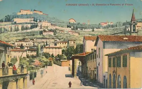 PC18903 Florenz. S. Dominik und Panorama von Fiesole