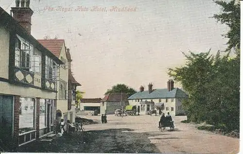 PC20259 The Royal Huts Hotel. Hinterkopf. Valentinstag. 1907